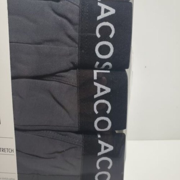 Lacoste 3-Pack Casual Cotton Stretch Men's Boxers Trunks Large Grey Underwear - Picture 6 of 9